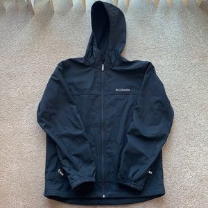 Columbia Men’s black windbreaker - lightly used